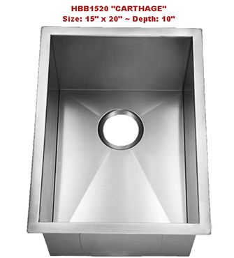 Austin Granite Direct Contemporary Stainless Steel Sinks — Austin 